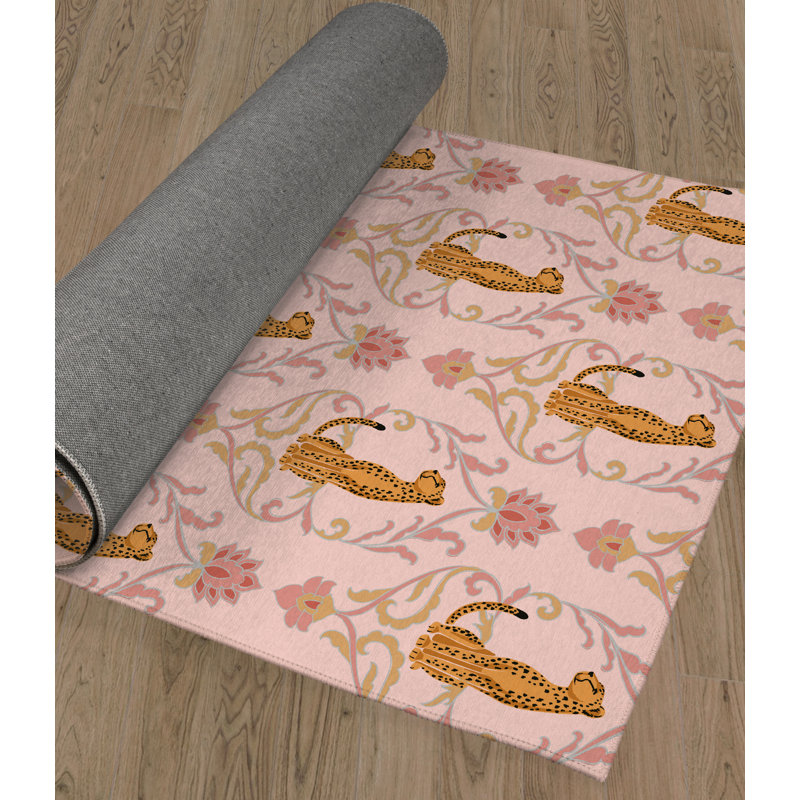 House of Hampton® Daleth Performance Pink/Orange Rug Wayfair